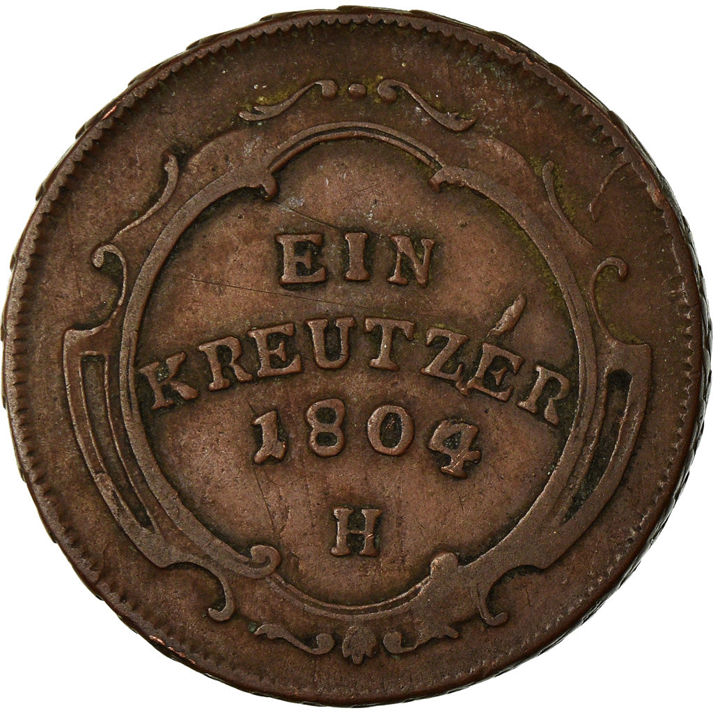Münze, Deutsch Staaten, FURTHER AUSTRIA, Franz II, Kreutzer, 1804, G, SS