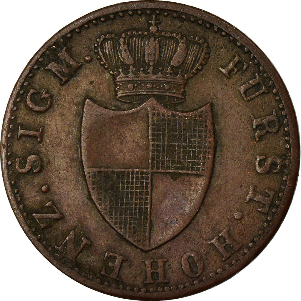 Monnaie, Etats allemands, HOHENZOLLERN-SIGMARINGEN, Carl, Kreuzer, 1842, TTB