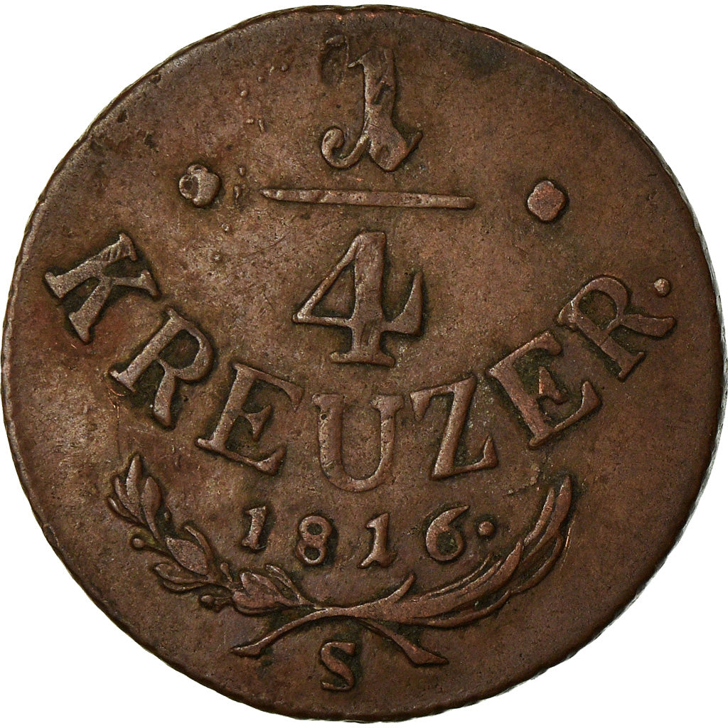 Coin, Austria, Franz II (I), 1/4 Kreuzer, 1816, Schmollnitz, EF(40-45), Copper