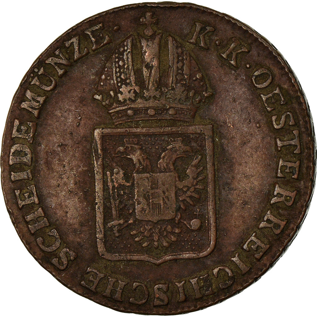 Coin, Austria, Franz II (I), 1/2 Kreuzer, 1816, Vienna, EF(40-45), Copper