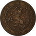 Moneta, Paesi Bassi, William III, 2-1/2 Cent, 1880, Utrecht, BB, Bronzo