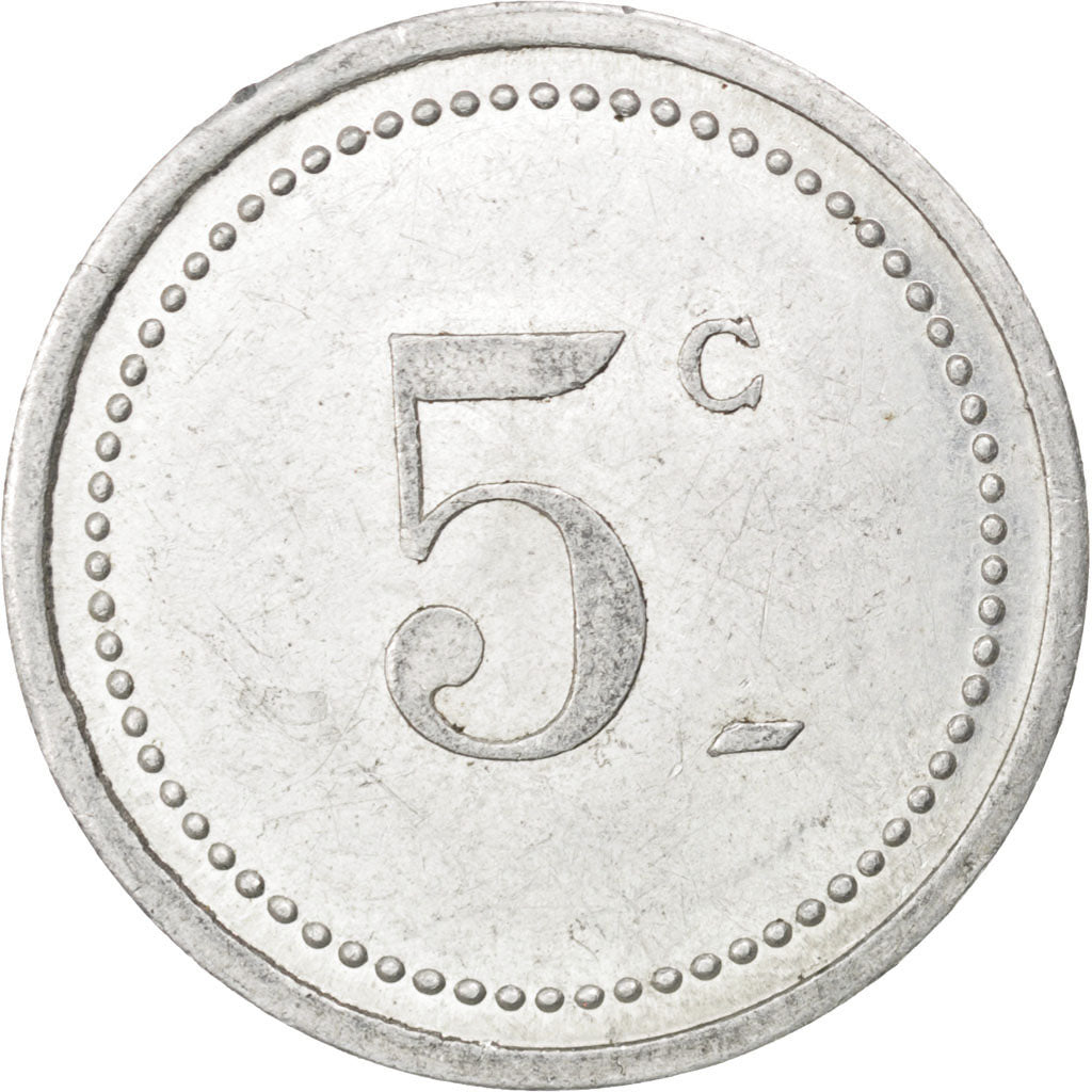Algeria, 5 Centimes, AU(55-58), Aluminium, Elie #10.3a, 1.14