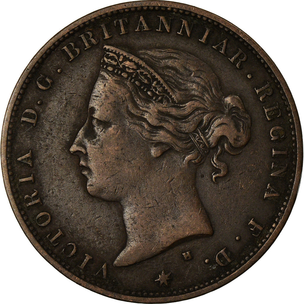 Coin, Jersey, Victoria, 1/24 Shilling, 1877, VF(30-35), Bronze, KM:7