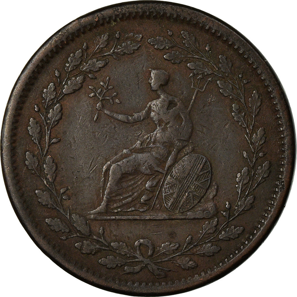 Moeda, Grã-Bretanha, Essex, Mercury, Halfpenny Token, Walthamstow, VF(30-35)