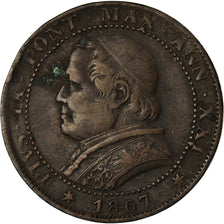 Coin, ITALIAN STATES, PAPAL STATES, Pius IX, Soldo, 5 Centesimi, 1867, Rome