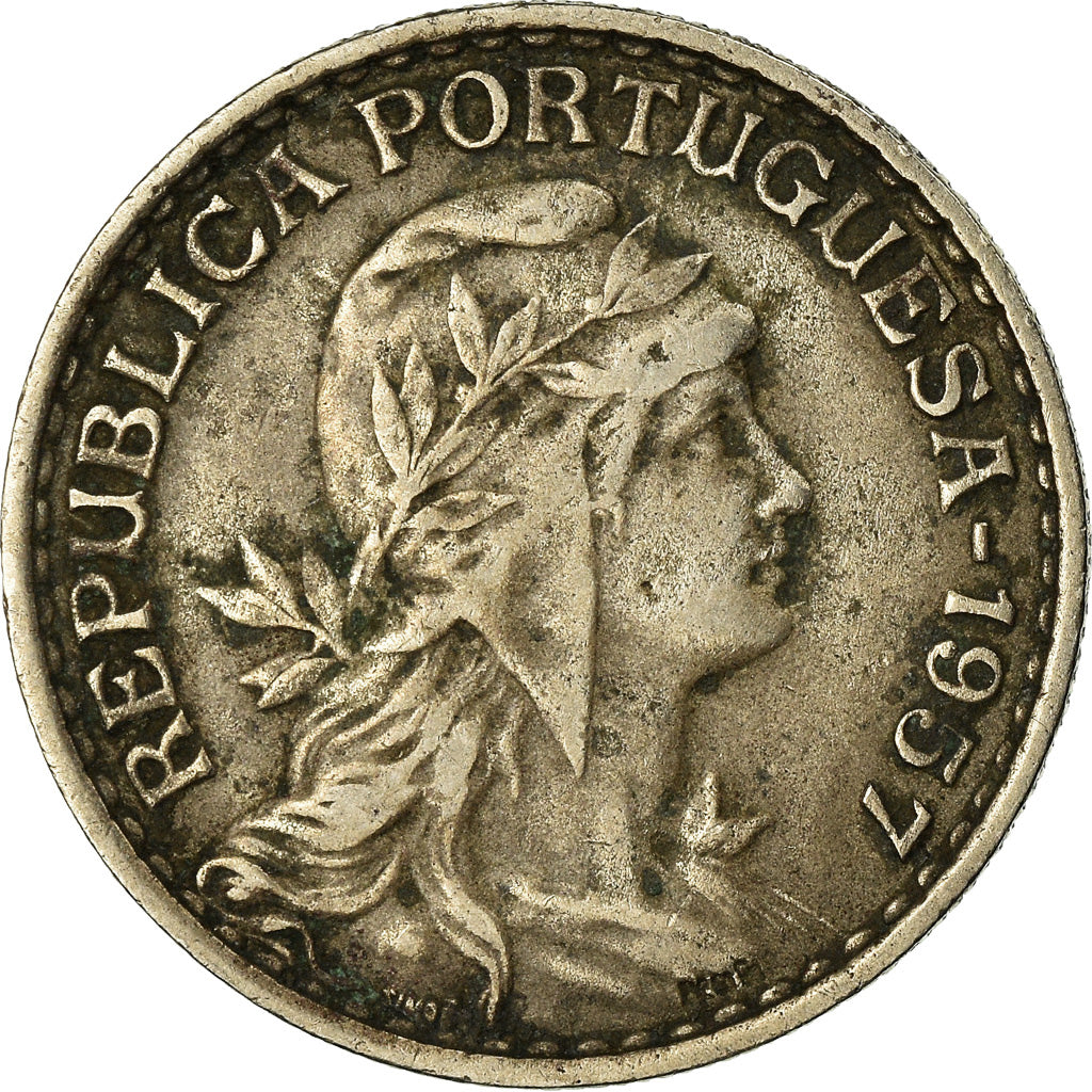 Münze, Portugal, Escudo, 1957, S+, Copper-nickel, KM:578