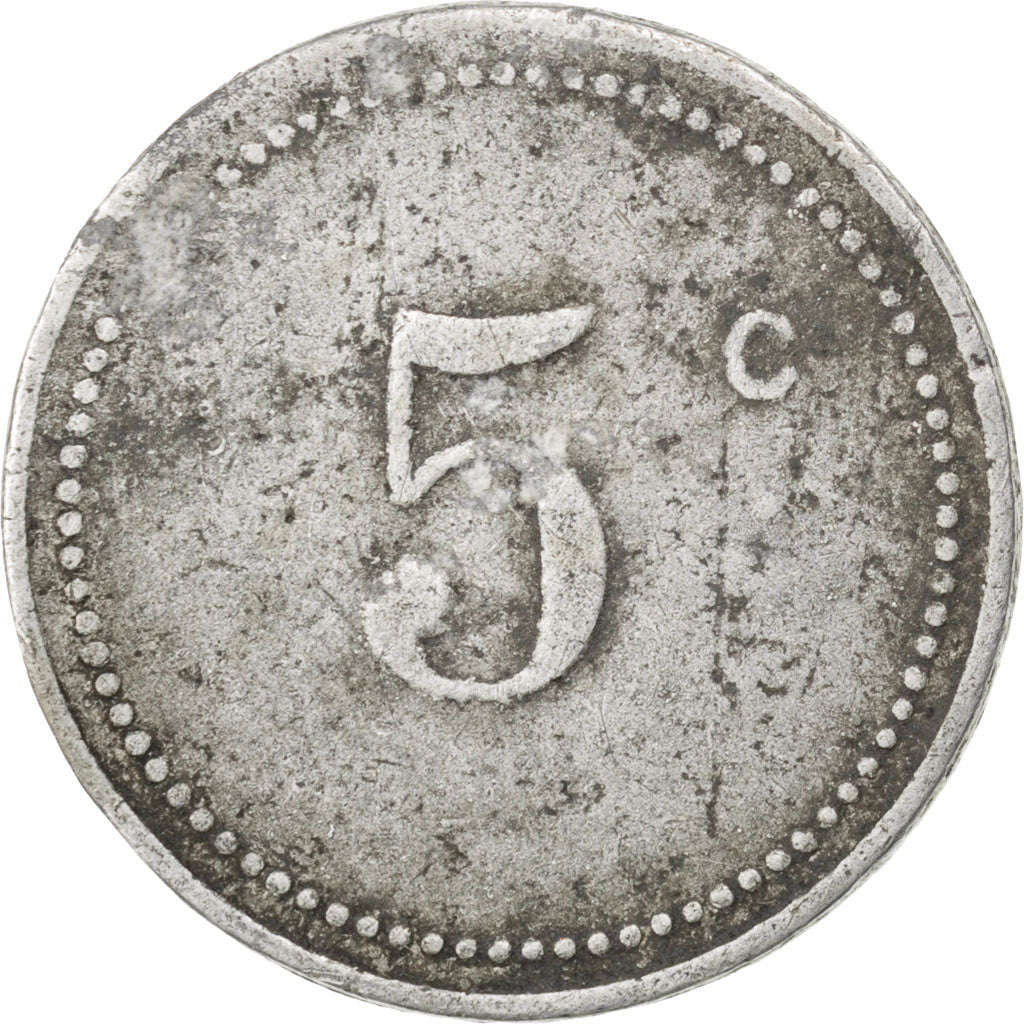 Algeria, 5 Centimes, F(12-15), Aluminium, Elie #10.3b, 1.49