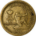 Coin, Monaco, Louis II, 50 Centimes, 1924, Poissy, VF(30-35), Aluminum-Bronze