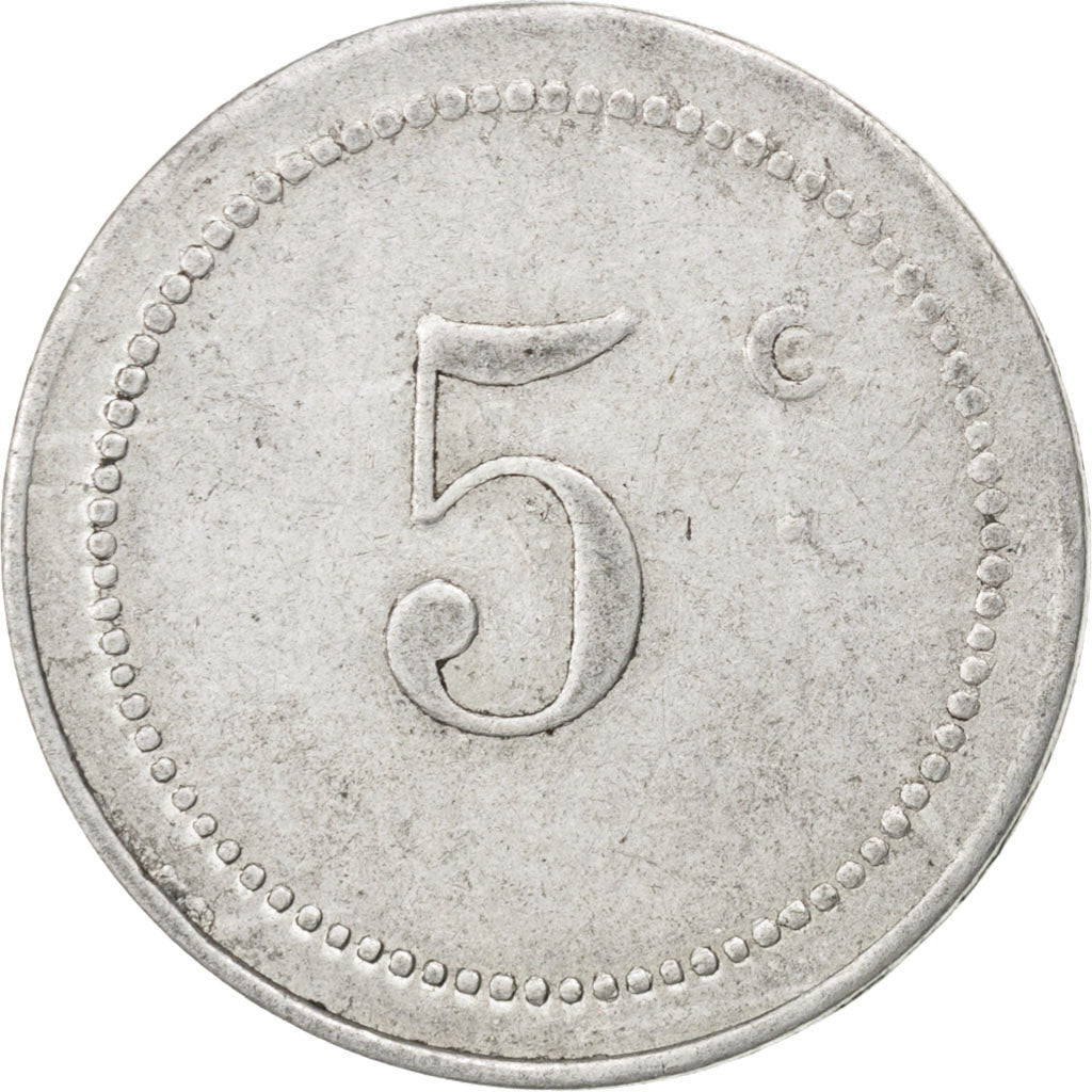 Algeria, 5 Centimes, EF(40-45), Aluminium, Elie #10.3b, 1.24