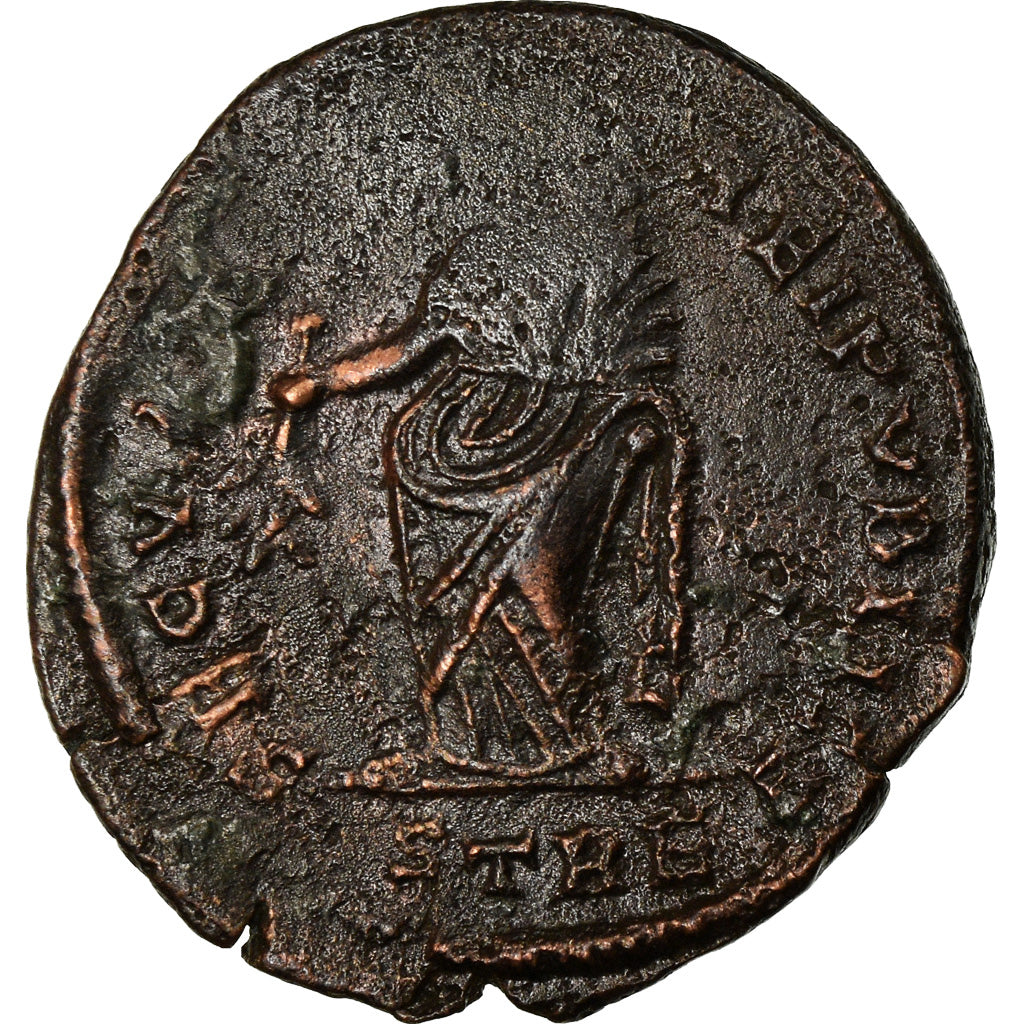 Coin, Helena, Nummus, 327, Trier, EF(40-45), Copper, RIC:508