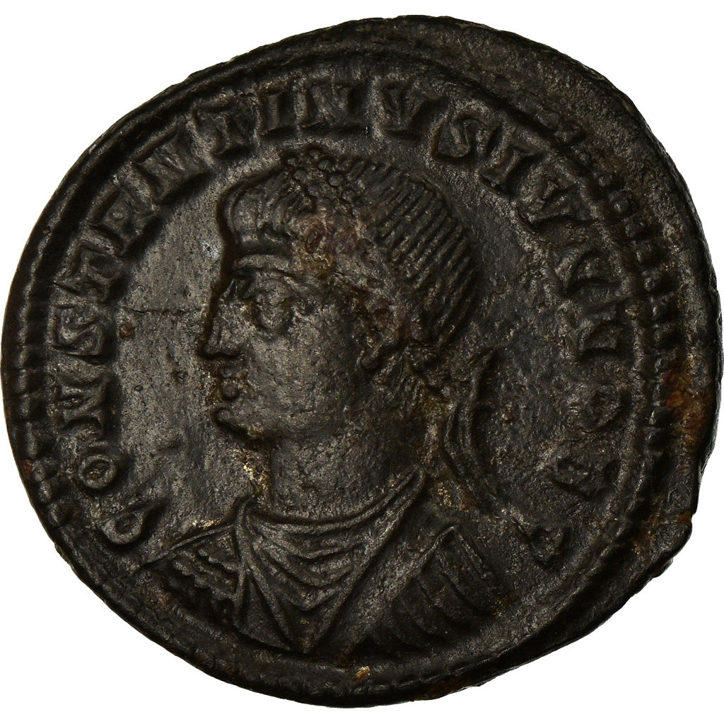 Munten, Constantijn II, Nummus, 325-326, Kyzikos, ZF+, Koper, RIC:37