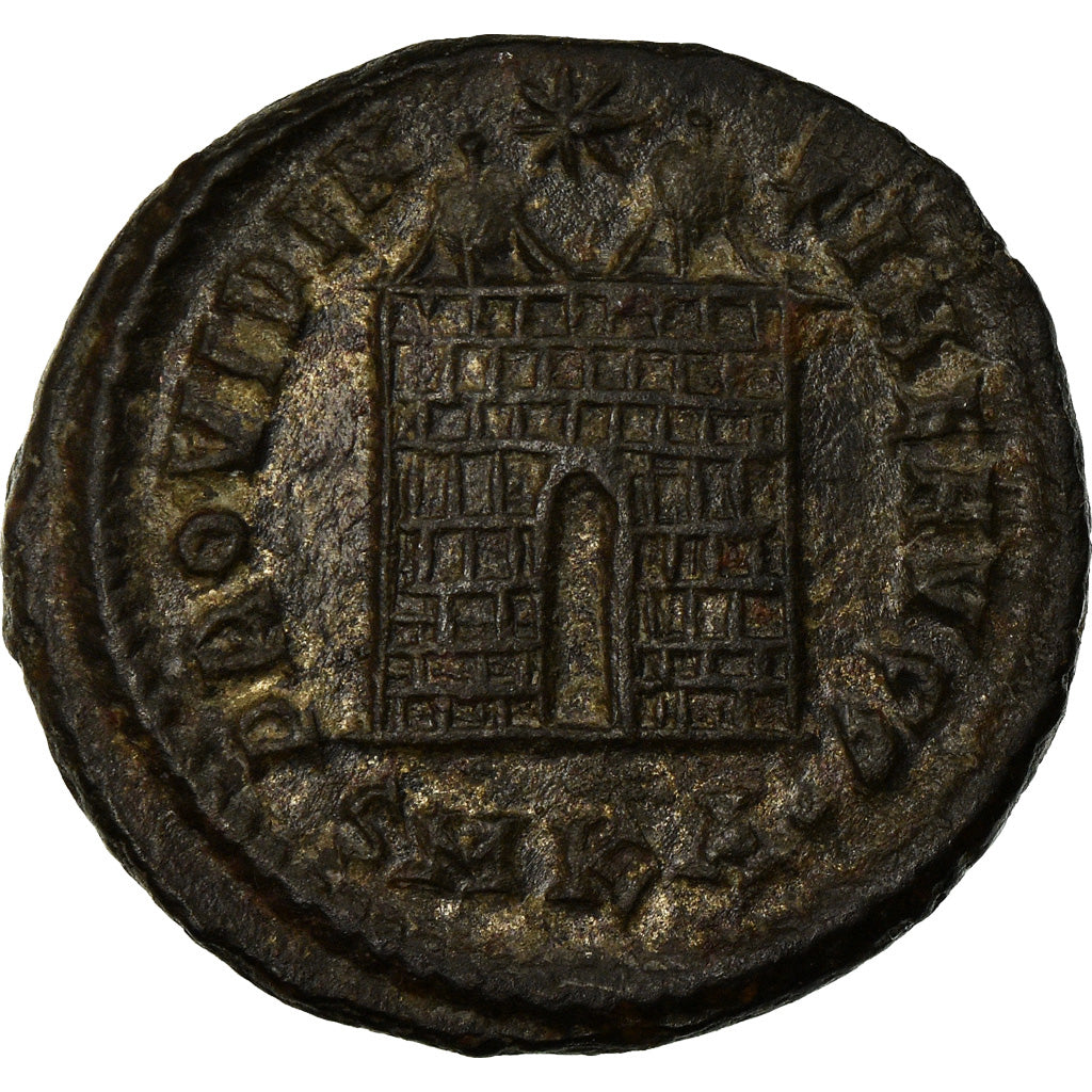 Monnaie, Constantin I, Nummus, 328-329, Cyzique, TTB+, Cuivre, RIC:55