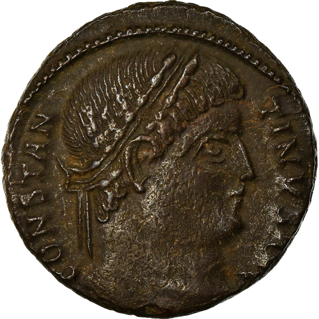 Moneta, Constantine I, Nummus, 328-329, Thessalonica, AU(50-53), Miedź, RIC:153