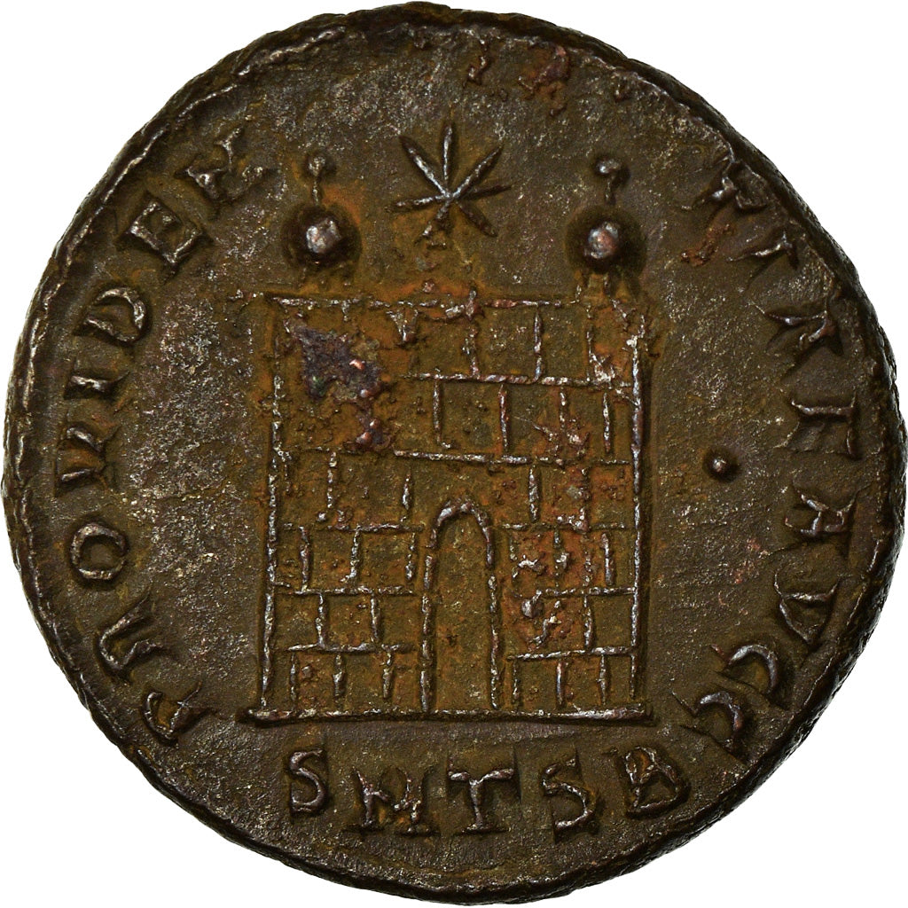 Moneta, Constantine I, Nummus, 328-329, Thessalonica, AU(50-53), Miedź, RIC:153