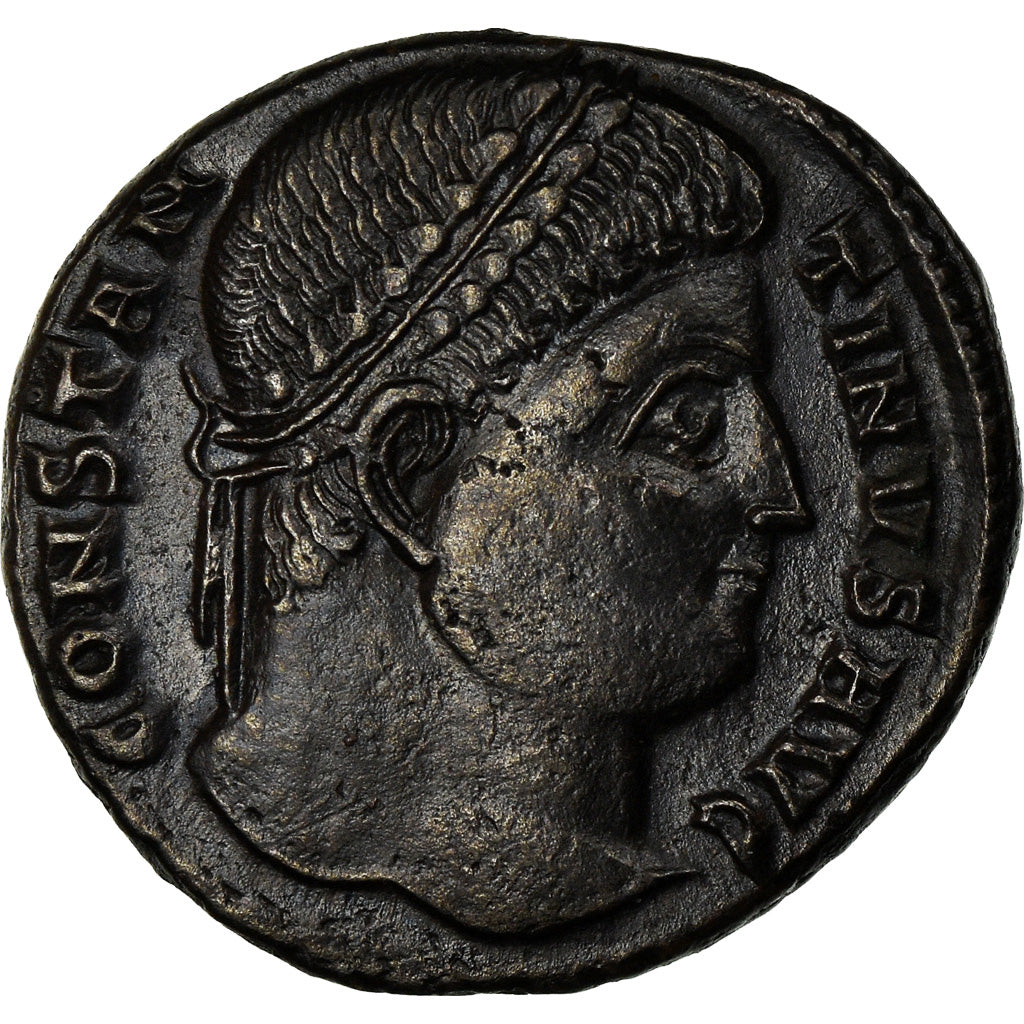 Moneta, Constantine I, Nummus, 328-329, Thessalonica, SPL-, Rame, RIC:153