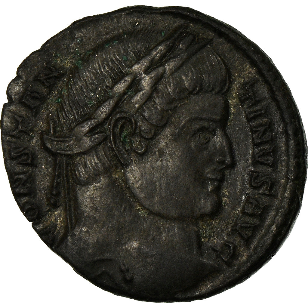 Moneta, Constantine I, Nummus, 324-325, Trier, BB+, Rame, RIC:449