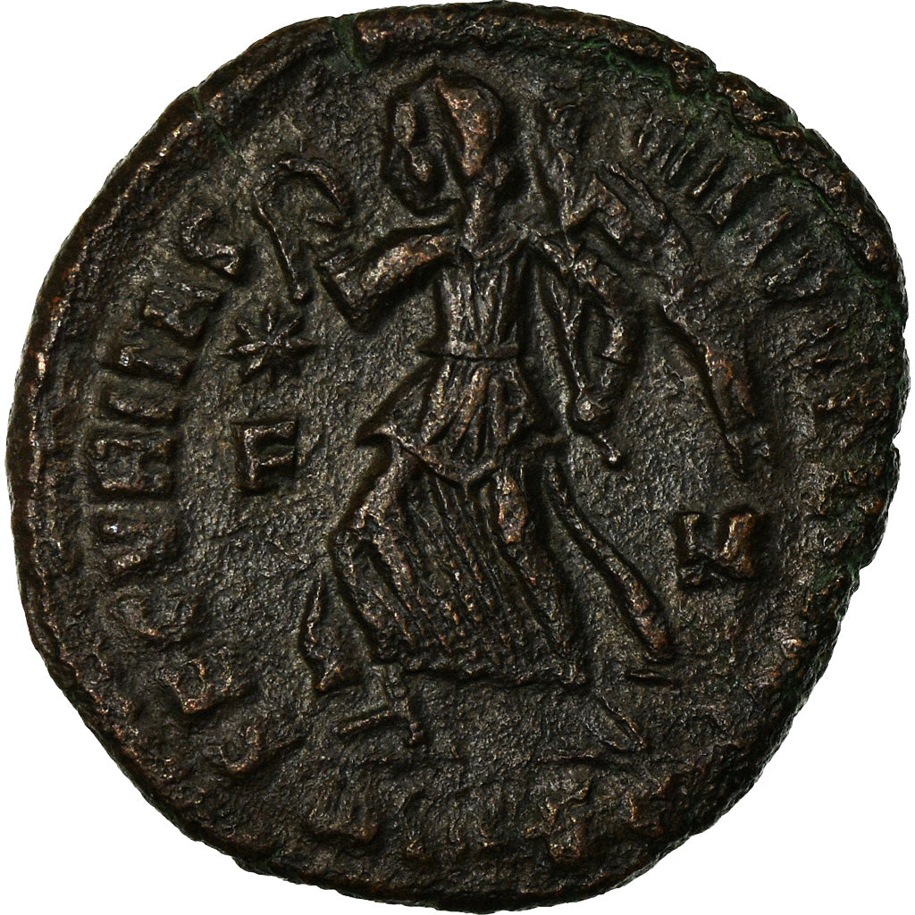 Coin, Valentinian I, Nummus, 367-375, Siscia, EF(40-45), Copper, RIC:7