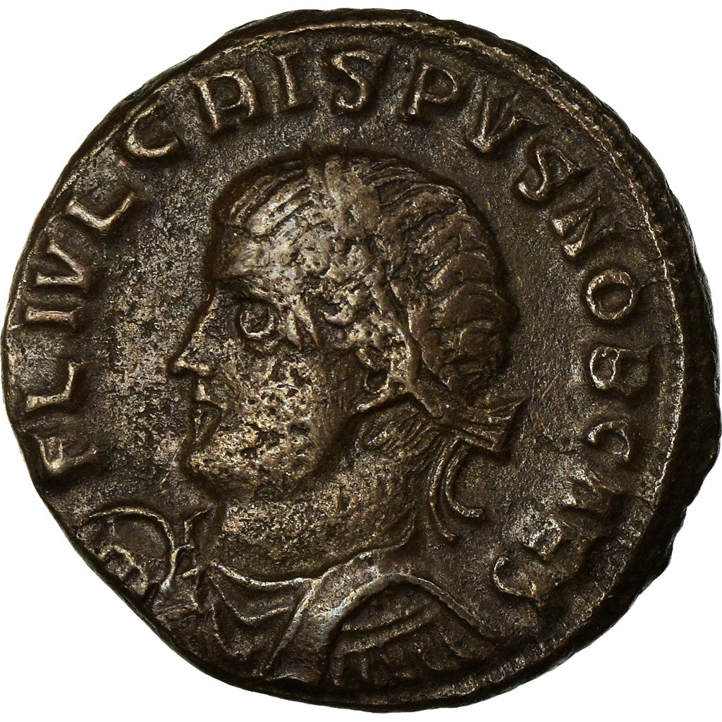 Moneda, Crispus, Nummus, 326-327, Antioch, MBC+, Cobre, RIC:72