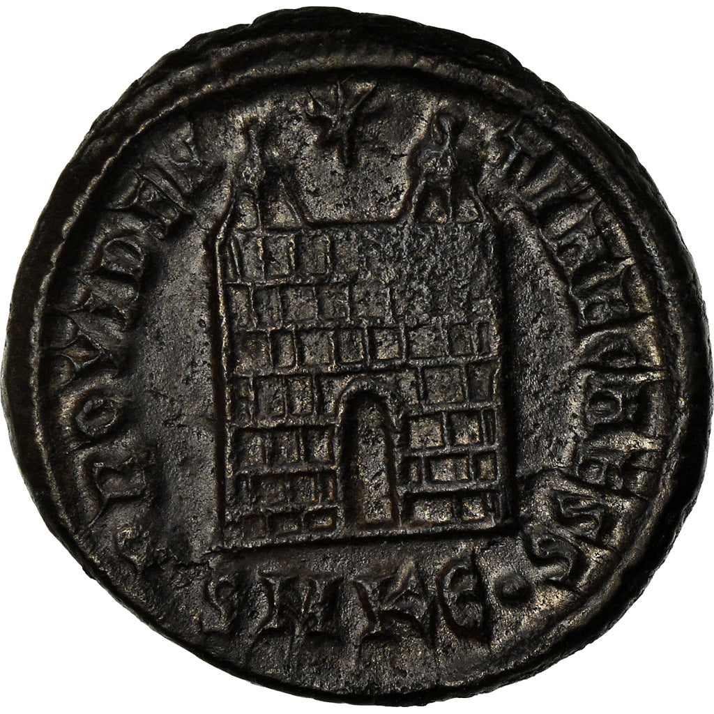 Coin, Constantine II, Nummus, 325-326, Kyzikos, AU(50-53), Copper, RIC:37