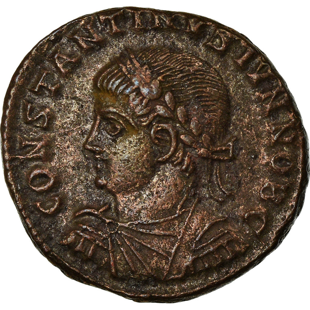Moneta, Constantine II, Nummus, 325-326, Antioch, BB+, Rame, RIC:73