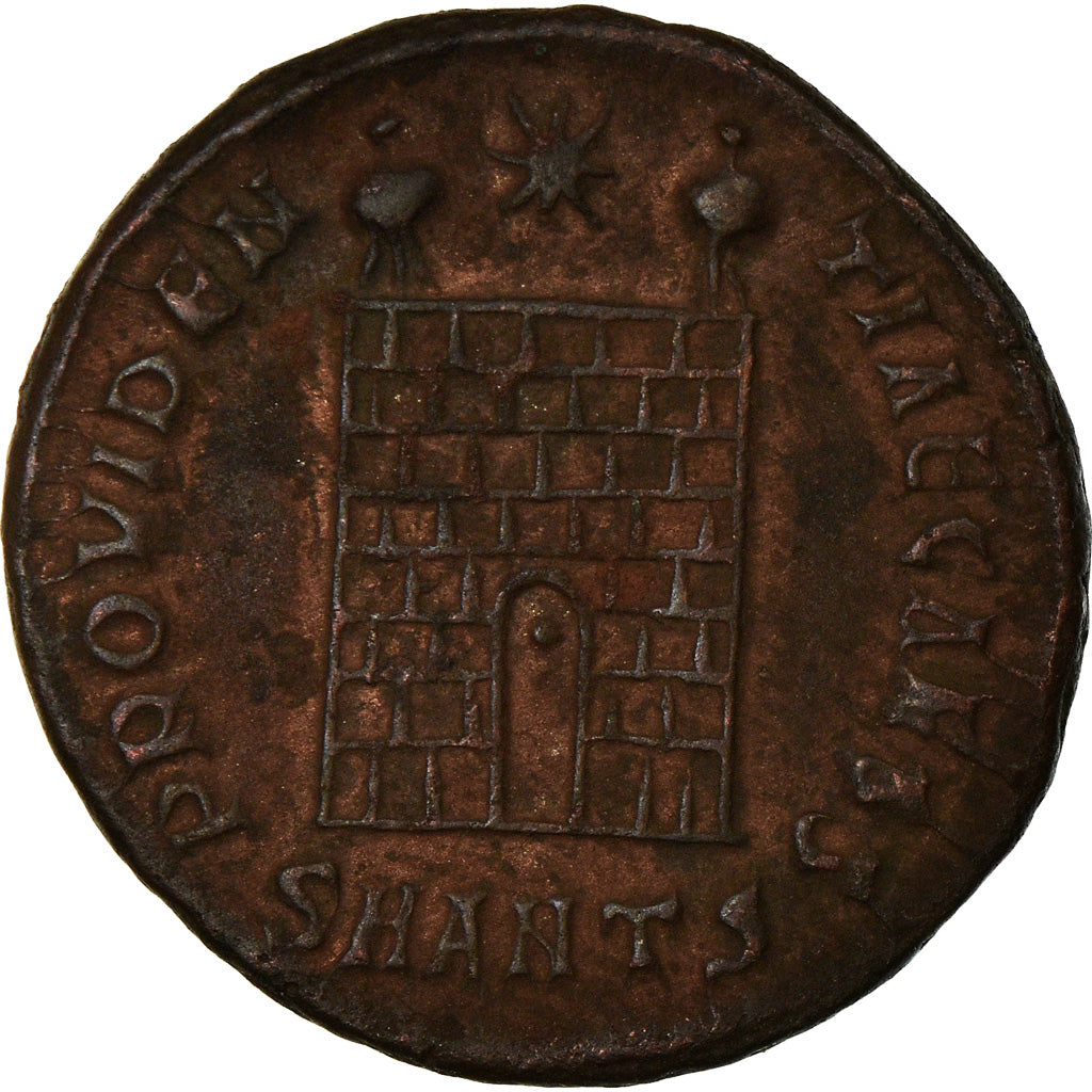 Coin, Constantine II, Nummus, 325-326, Antioch, AU(55-58), Copper, RIC:73