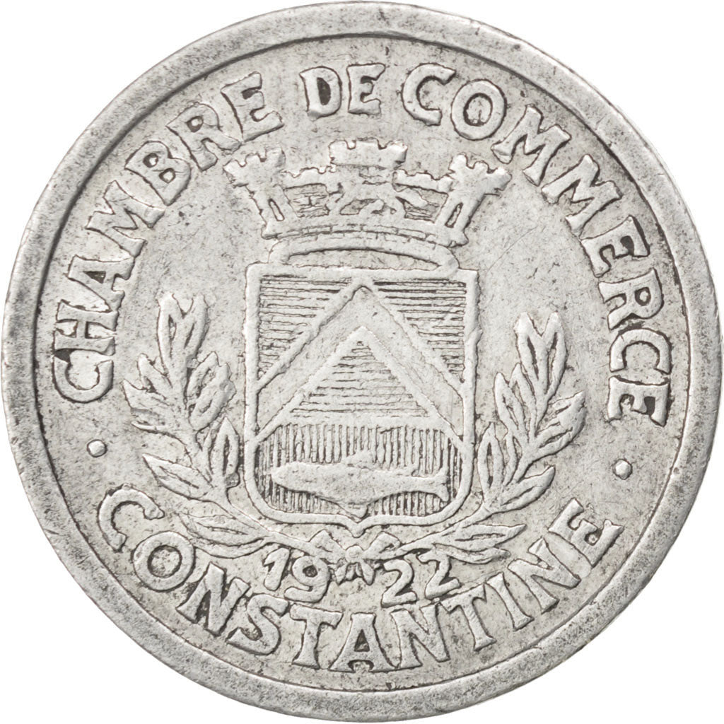 Algérie, Constantine, Chambre de Commerce, 10 Centimes 1922, Elie 10.2