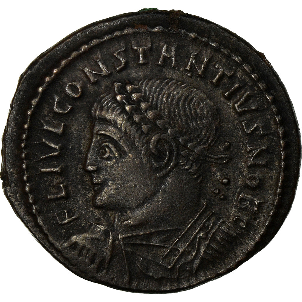 Moneta, Constance II, Nummus, 327-328, Arles, SPL-, Rame, RIC:312