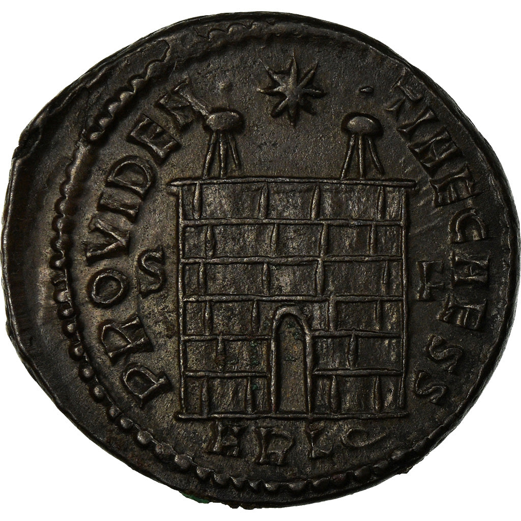 Moneta, Constance II, Nummus, 327-328, Arles, SPL-, Rame, RIC:312