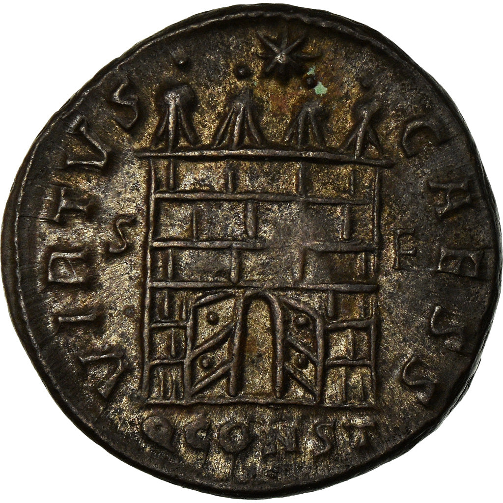 Moneta, Constance II, Nummus, 328-329, Arles, SPL, Rame, RIC:320