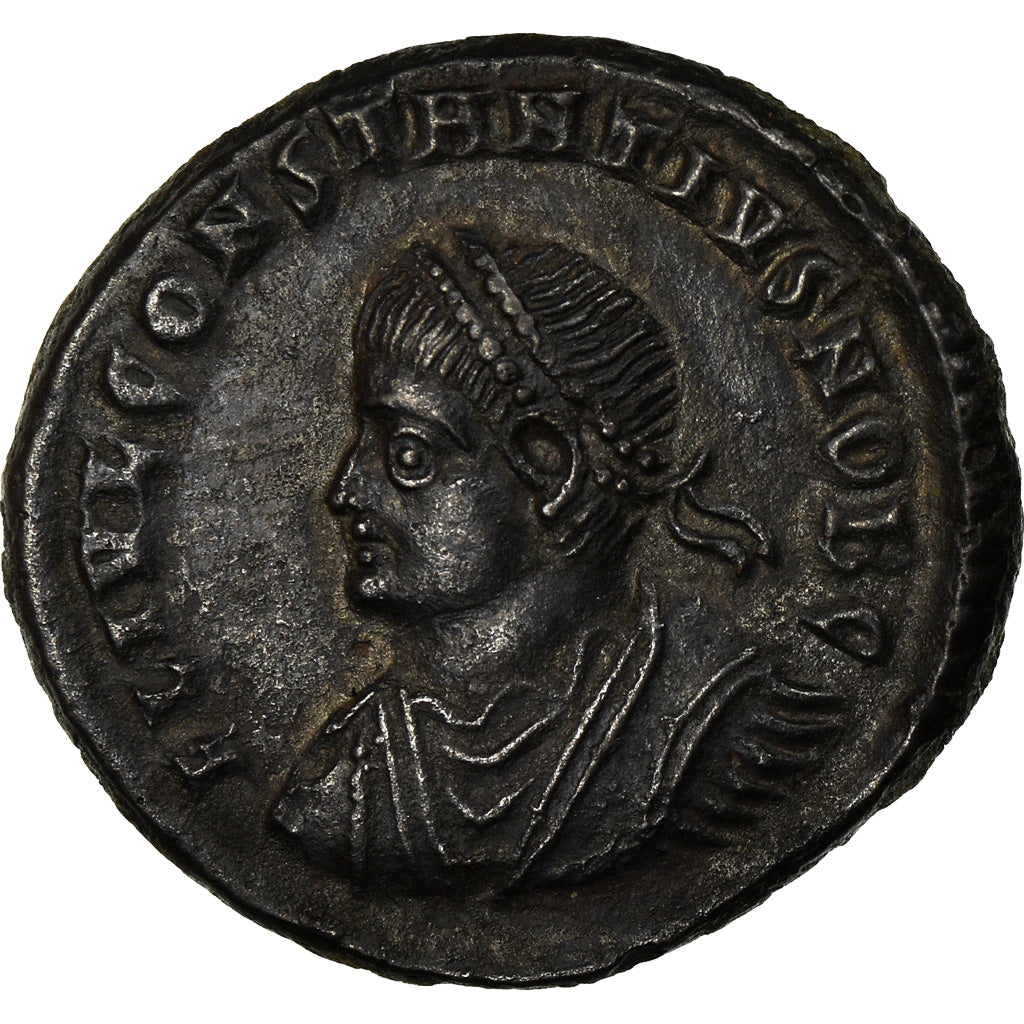 Coin, Constance II, Nummus, 325-326, Kyzikos, AU(55-58), Copper, RIC:38