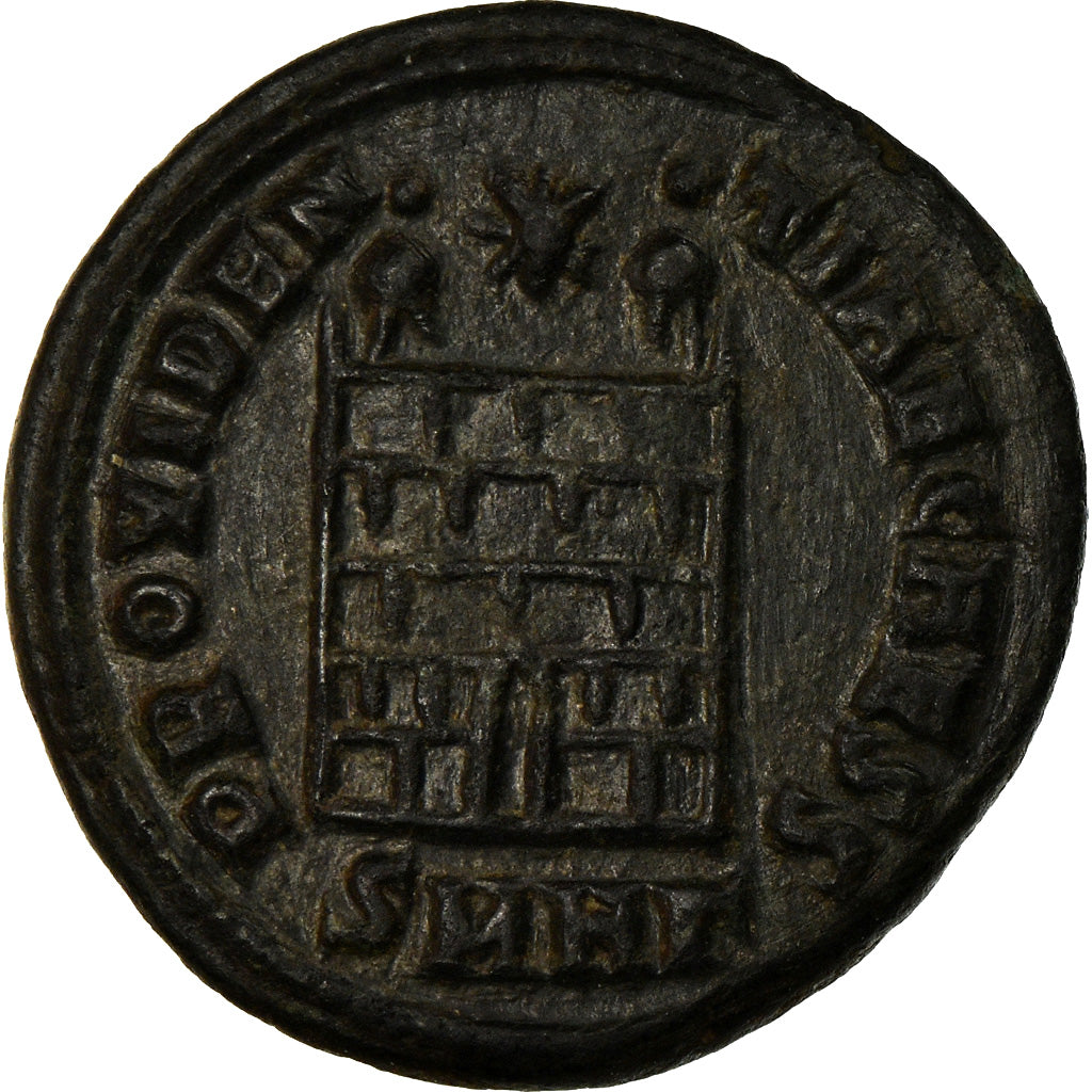 Coin, Constance II, Nummus, 325-326, Heraclea, AU(50-53), Copper, RIC:78