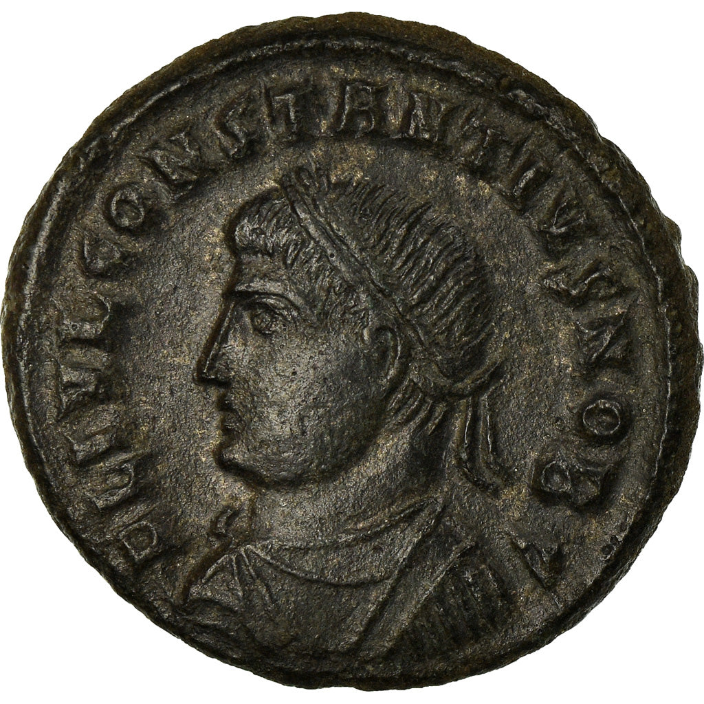 Munten, Constance II, Nummus, 327-329, Heraclea, ZF+, Koper, RIC:97