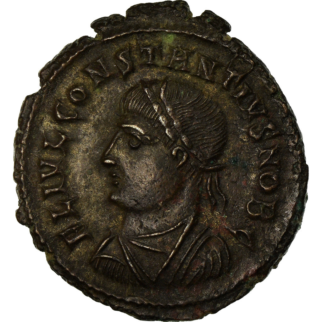 Coin, Constance II, Nummus, 326, Heraclea, AU(55-58), Copper, RIC:84