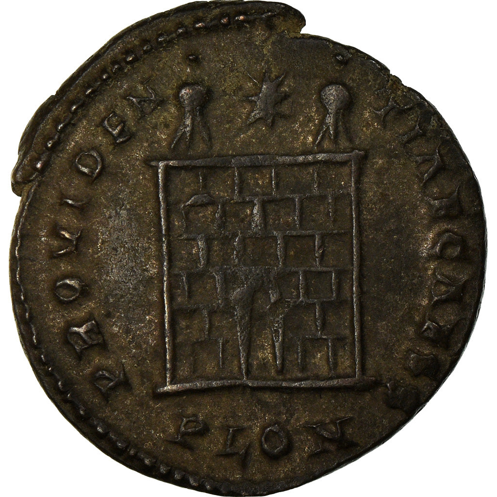 Coin, Constance II, Nummus, 324-325, London, Very rare, AU(55-58), Copper