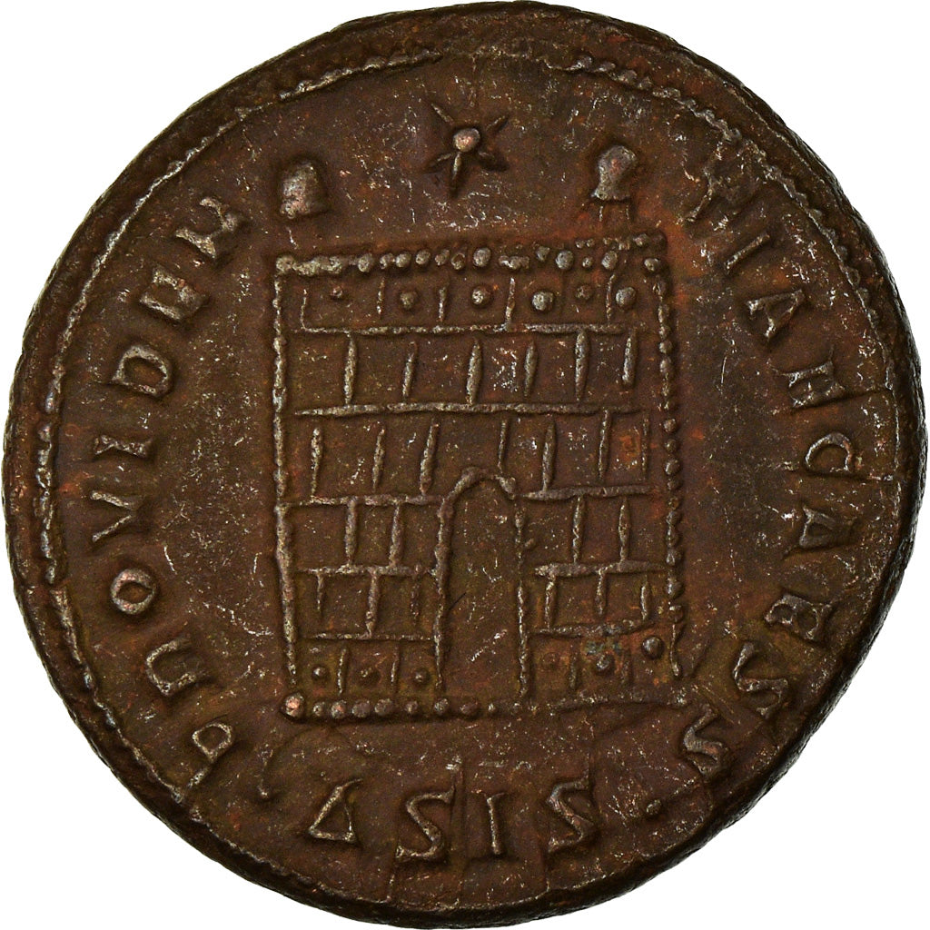 Moneda, Constance II, Nummus, 326-327, Siscia, MBC+, Cobre, RIC:203