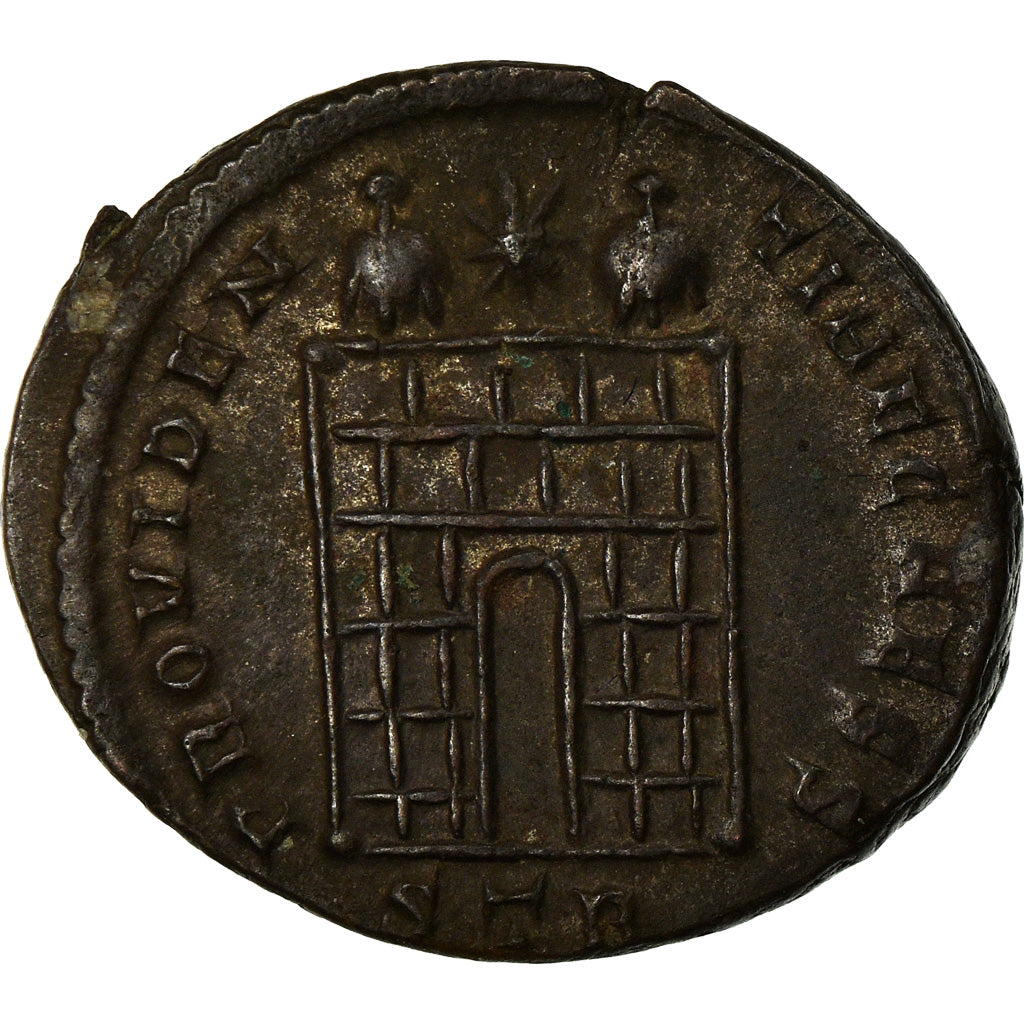 Coin, Constance II, Nummus, 324-325, Trier, AU(55-58), Copper, RIC:456