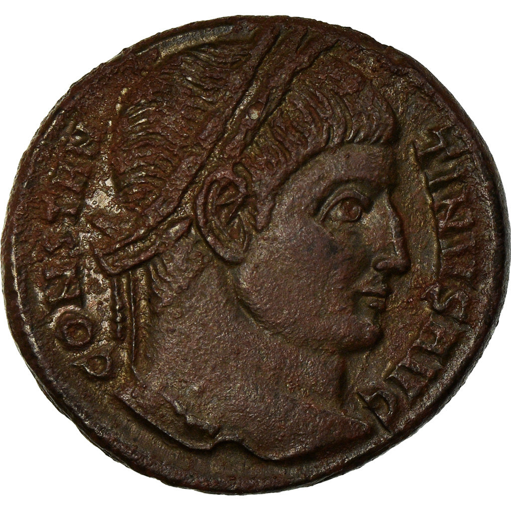 Moneta, Constantine I, Nummus, 322, Aquileia, Rare, BB+, Rame, RIC:104