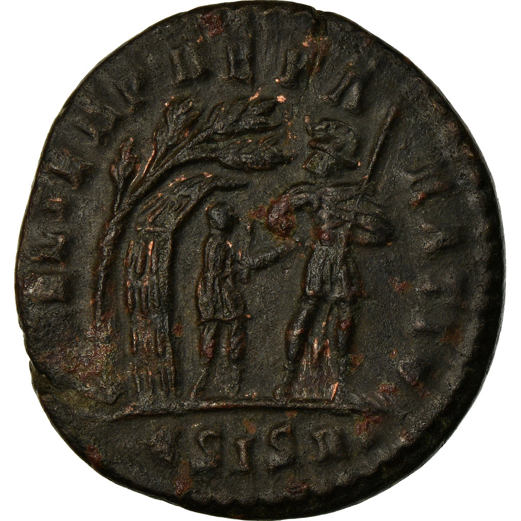Coin, Constans, Maiorina, 348-350, Siscia, AU(50-53), Copper, RIC:222