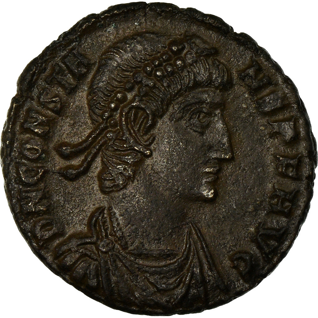 Coin, Constans, Maiorina, 348-350, Siscia, MS(60-62), Copper, RIC:244