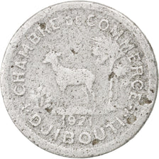 Moneda, Yibuti, 5 Centimes, 1921, BC, Aluminio, Elie:10.5