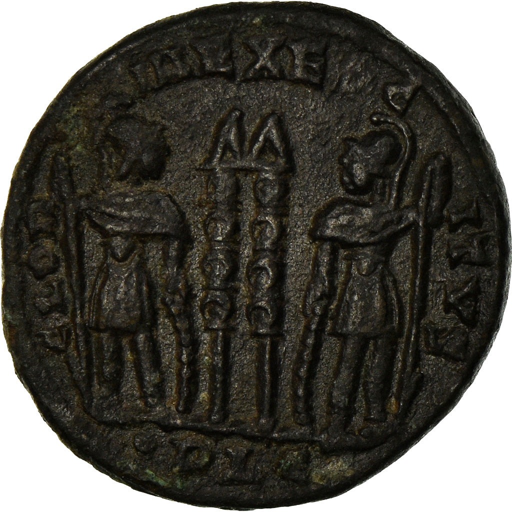 Coin, Constantine II, Nummus, 334-335, Lyon, AU(50-53), Copper