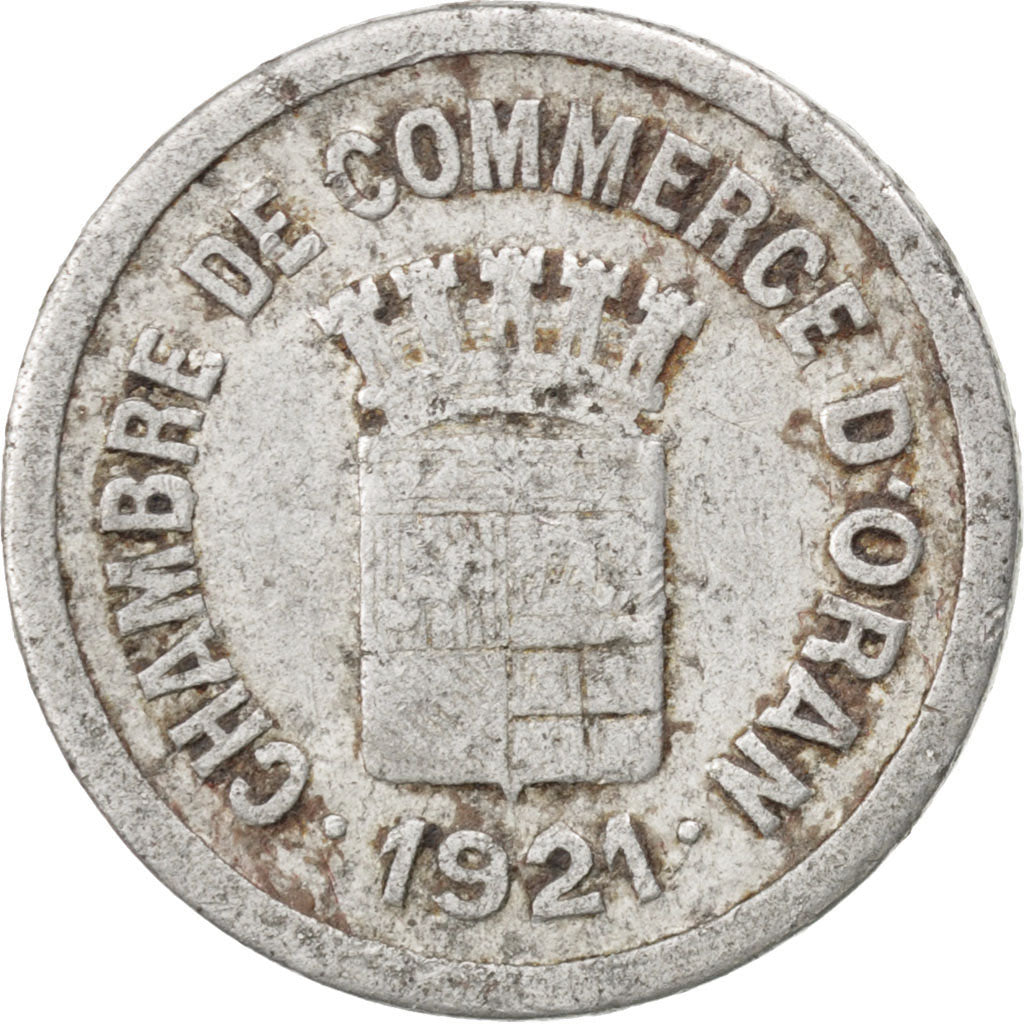 Algeria, 5 Centimes, 1921, VF(20-25), Aluminium, Elie #10.1, 1.05