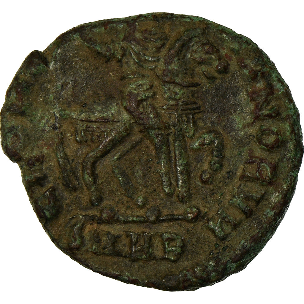 Moneta, Honorius, Nummus, 393-395, Heraclea, AU(50-53), Miedź, RIC:27