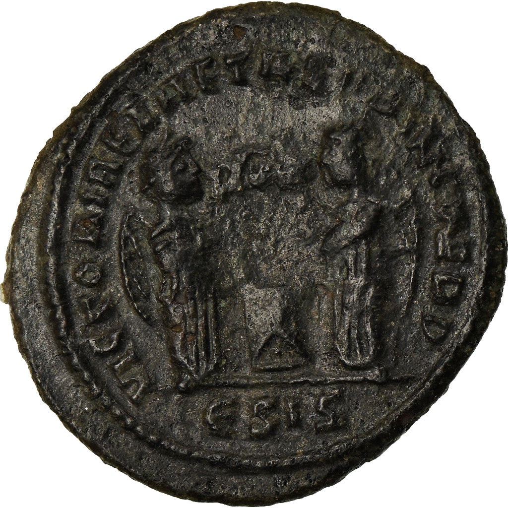 Moneta, Constantine I, Nummus, 318-319, Siscia, BB+, Rame, RIC:53
