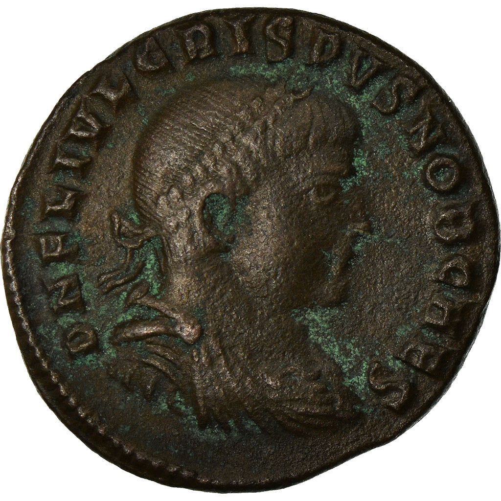 Coin, Crispus, Nummus, 317-320, Nicomedia, EF(40-45), Copper, RIC:32