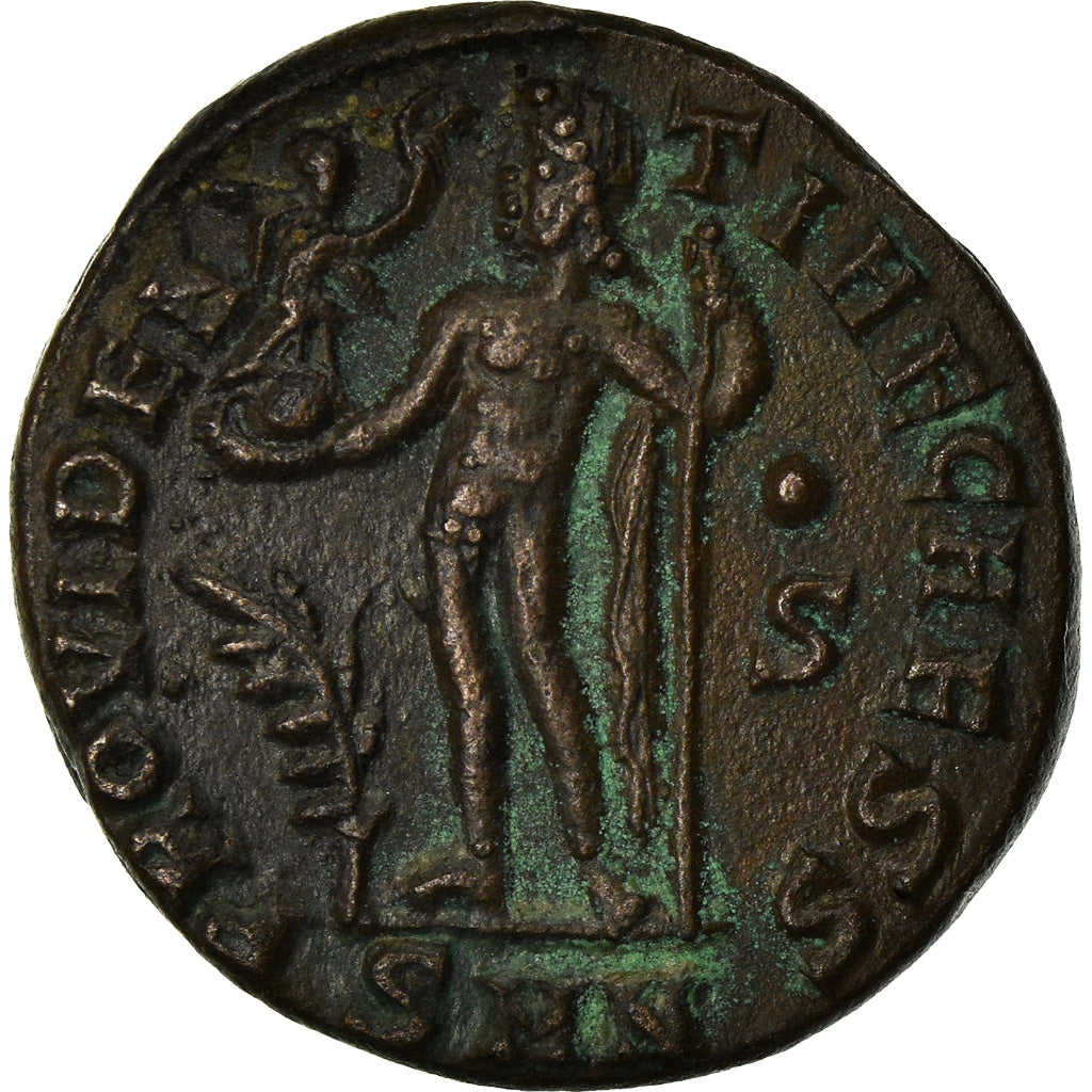 Coin, Crispus, Nummus, 317-320, Nicomedia, EF(40-45), Copper, RIC:32