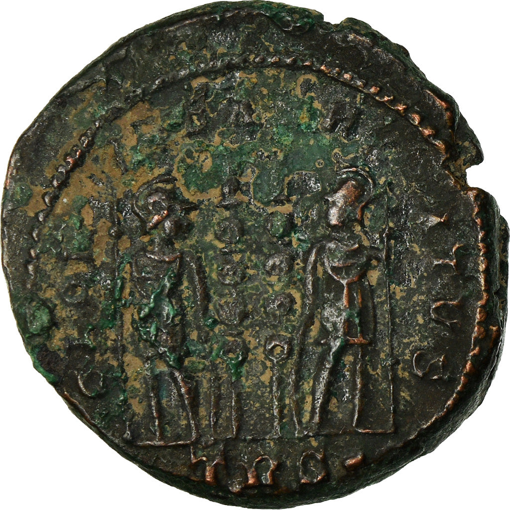 Moneda, Constantine II, Nummus, Trier, MBC, Cobre