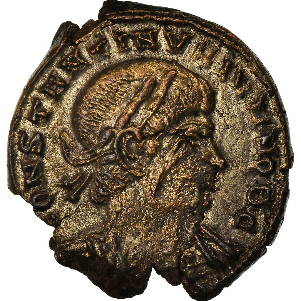 Moneda, Constantine II, Nummus, Trier, MBC, Cobre