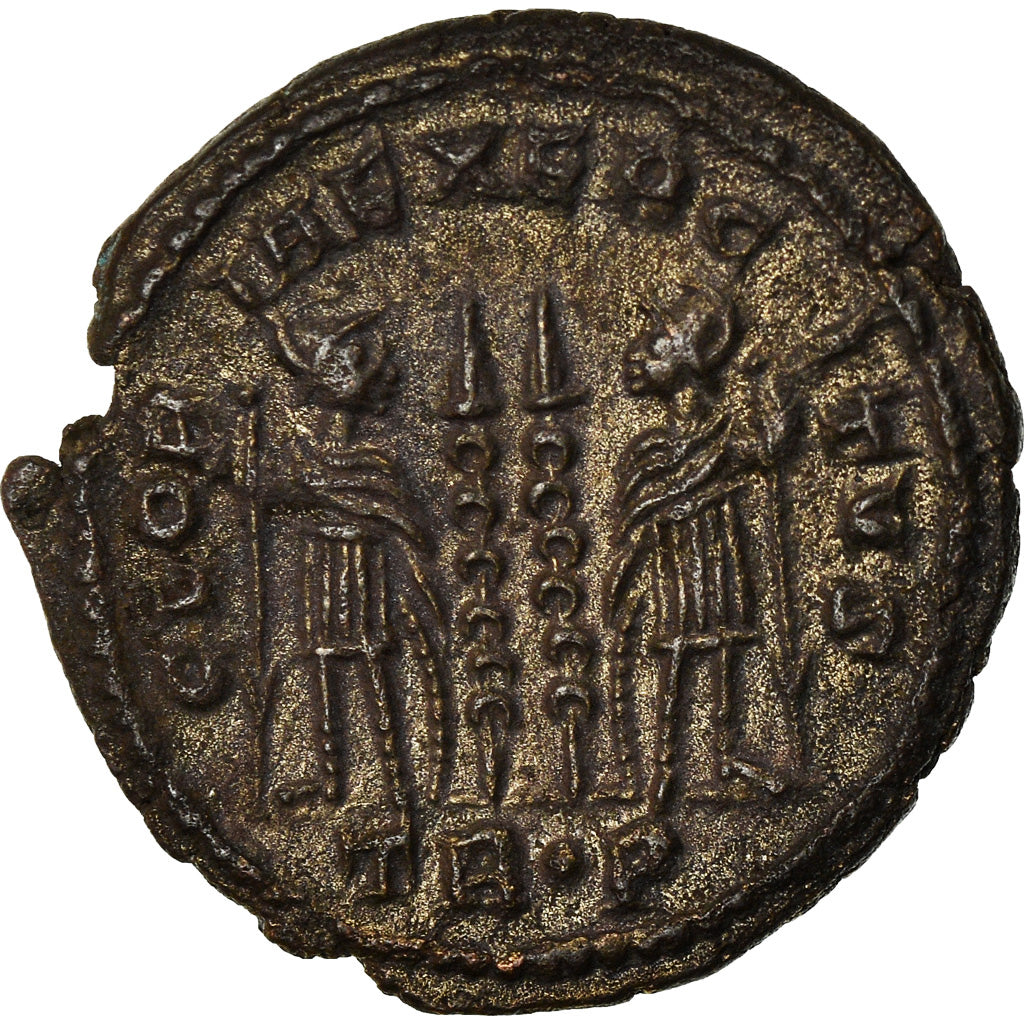 Moneda, Constantine II, Nummus, Trier, MBC, Cobre