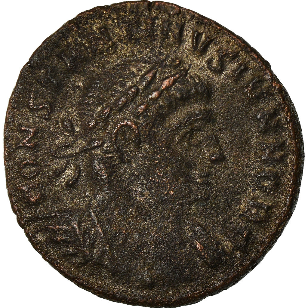 Moneda, Constantine II, Nummus, Trier, MBC, Cobre